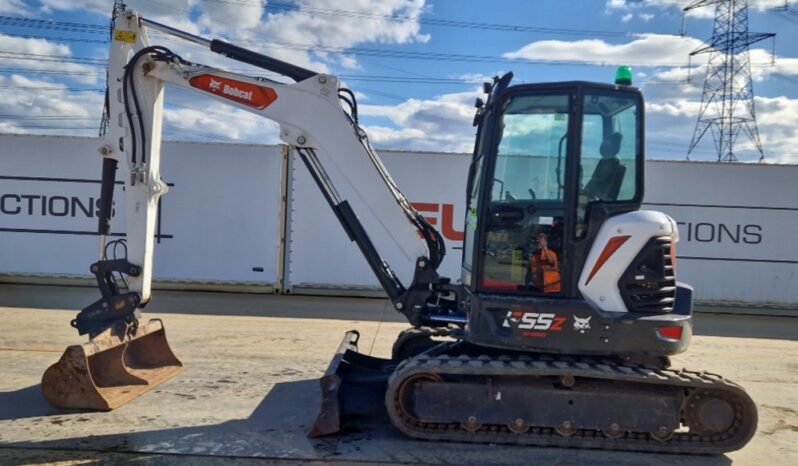2023 Bobcat E55z Mini Excavators For Auction: Leeds, UK – 30th April, 1st, 2nd & 3rd May 25 full