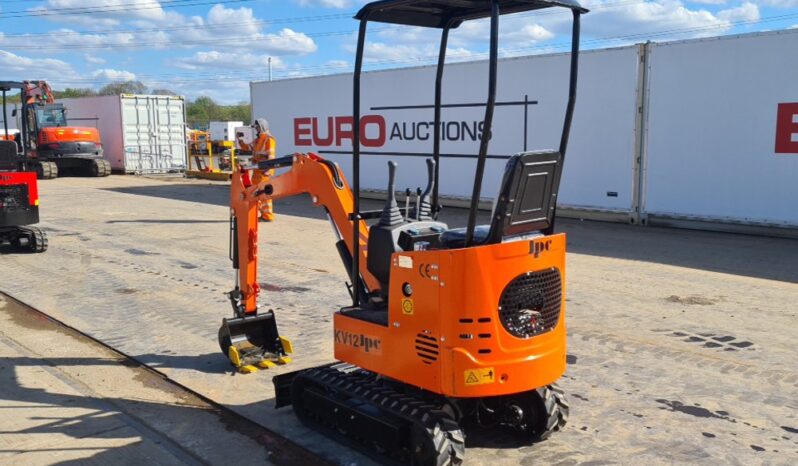 Unused 2024 JPC KV12 Micro Excavators For Auction: Leeds, UK – 30th April, 1st, 2nd & 3rd May 25 full