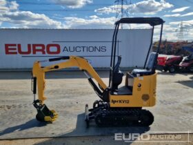 Unused 2025 JPC KV12 Micro Excavators For Auction: Leeds, UK – 30th April, 1st, 2nd & 3rd May 25 full