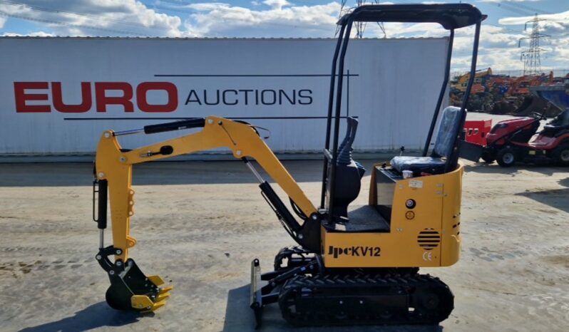 Unused 2025 JPC KV12 Micro Excavators For Auction: Leeds, UK – 30th April, 1st, 2nd & 3rd May 25 full