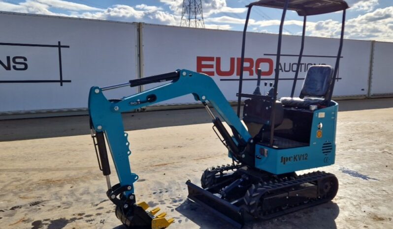Unused 2025 JPC KV12 Micro Excavators For Auction: Leeds, UK – 30th April, 1st, 2nd & 3rd May 25
