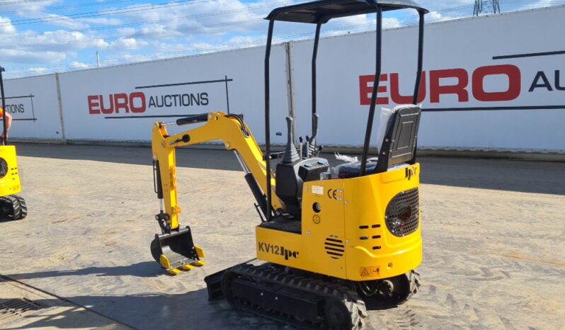 Unused 2024 JPC KV12 Micro Excavators For Auction: Leeds, UK – 30th April, 1st, 2nd & 3rd May 25 full