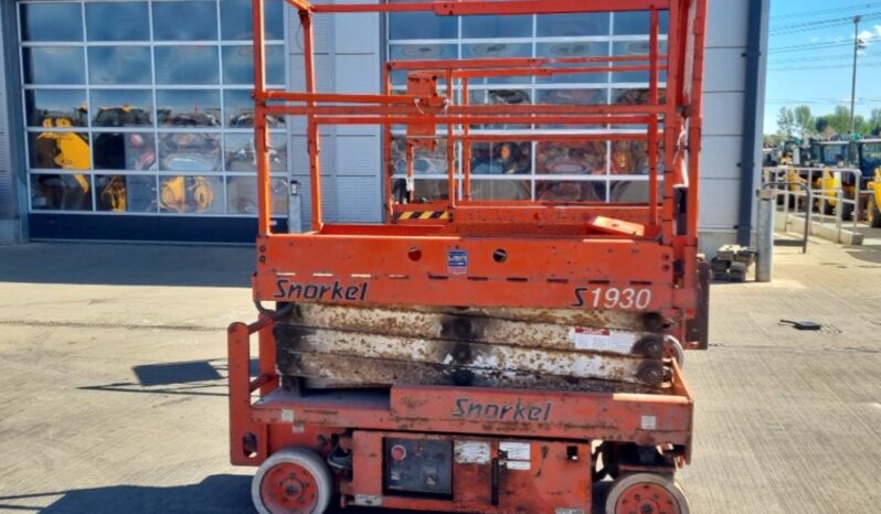 Snorkel S1930 Manlifts For Auction: Leeds, UK – 30th April, 1st, 2nd & 3rd May 25 full