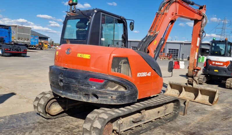 2019 Kubota KX080-4A 6 Ton+ Excavators For Auction: Leeds, UK – 30th April, 1st, 2nd & 3rd May 25 full