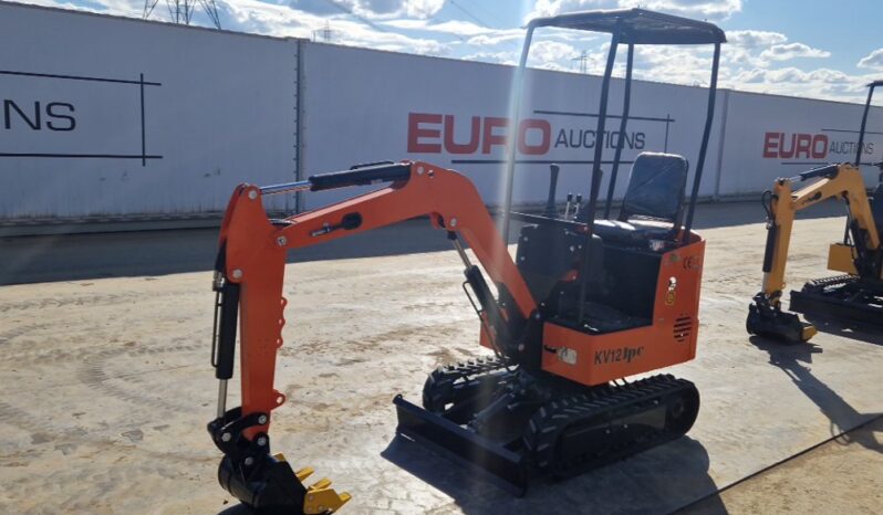 Unused 2024 JPC KV12 Micro Excavators For Auction: Leeds, UK – 30th April, 1st, 2nd & 3rd May 25