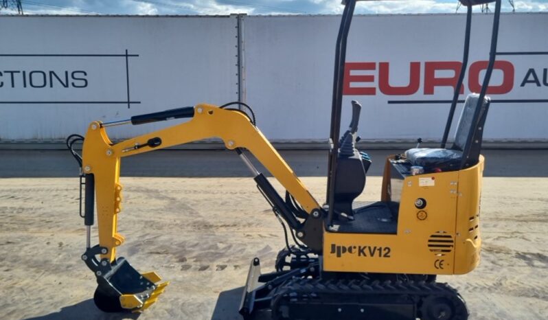 Unused 2025 JPC KV12 Micro Excavators For Auction: Leeds, UK – 30th April, 1st, 2nd & 3rd May 25 full