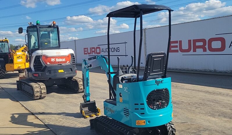 Unused 2024 JPC KV12 Micro Excavators For Auction: Leeds, UK – 30th April, 1st, 2nd & 3rd May 25 full
