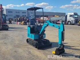 Unused 2024 JPC KV12 Micro Excavators For Auction: Leeds, UK – 30th April, 1st, 2nd & 3rd May 25 full