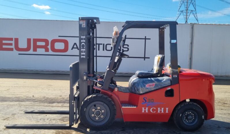 Unused 2025 HCHI CPCD30S Forklifts For Auction: Leeds, UK – 30th April, 1st, 2nd & 3rd May 25 full