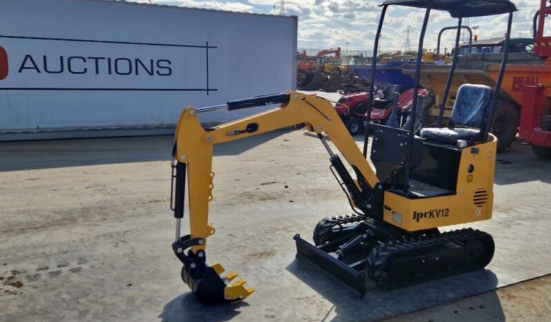 Unused 2025 JPC KV12 Micro Excavators For Auction: Leeds, UK – 30th April, 1st, 2nd & 3rd May 25
