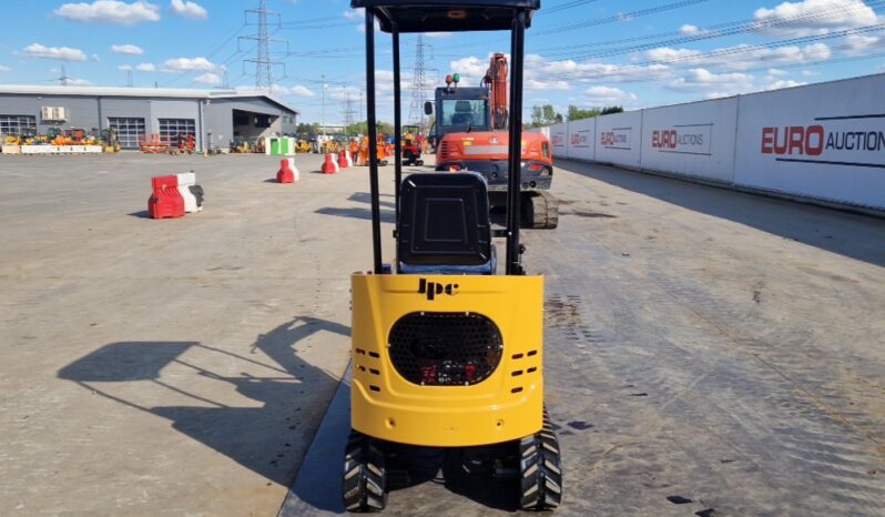 Unused 2025 JPC KV12 Micro Excavators For Auction: Leeds, UK – 30th April, 1st, 2nd & 3rd May 25 full