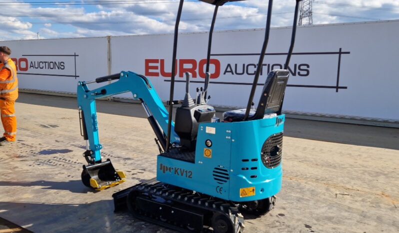 Unused 2025 JPC KV12 Micro Excavators For Auction: Leeds, UK – 30th April, 1st, 2nd & 3rd May 25 full