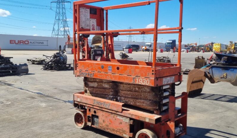 Snorkel S1930 Manlifts For Auction: Leeds, UK – 30th April, 1st, 2nd & 3rd May 25 full