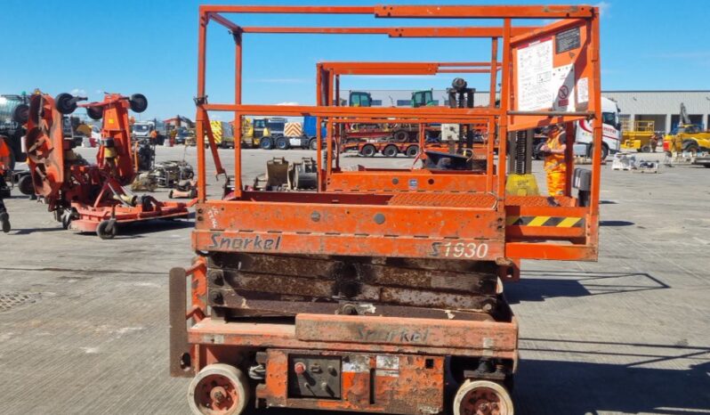 Snorkel S1930 Manlifts For Auction: Leeds, UK – 30th April, 1st, 2nd & 3rd May 25 full