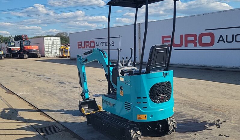 Unused 2024 JPC KV12 Micro Excavators For Auction: Leeds, UK – 30th April, 1st, 2nd & 3rd May 25 full