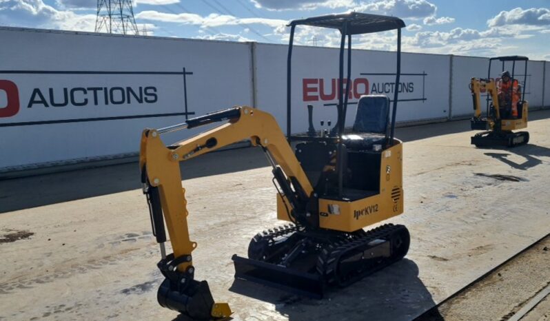 Unused 2025 JPC KV12 Micro Excavators For Auction: Leeds, UK – 30th April, 1st, 2nd & 3rd May 25