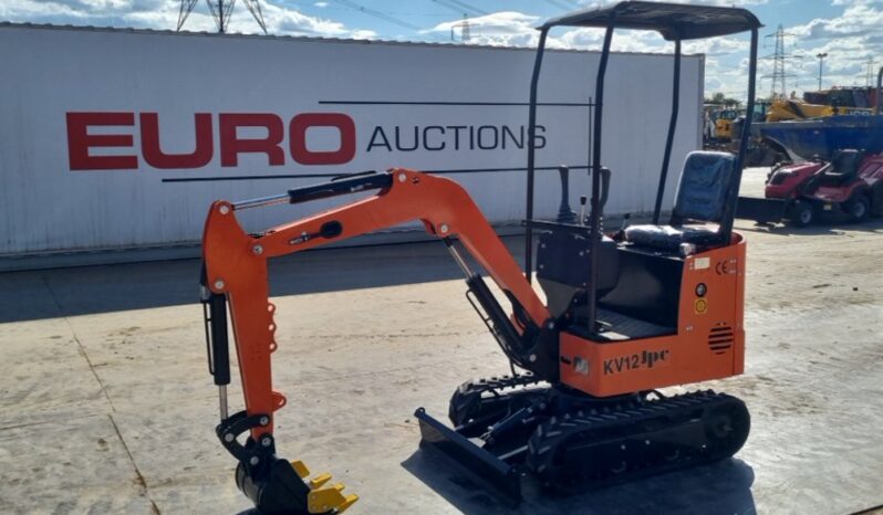 Unused 2024 JPC KV12 Micro Excavators For Auction: Leeds, UK – 30th April, 1st, 2nd & 3rd May 25