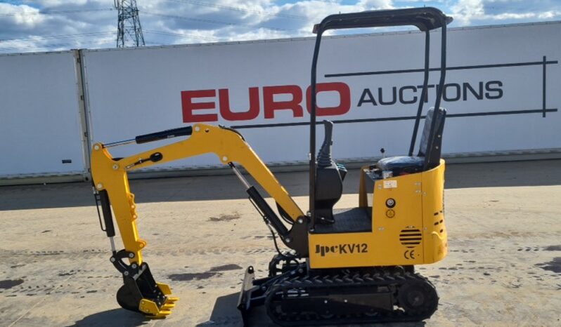Unused 2025 JPC KV12 Micro Excavators For Auction: Leeds, UK – 30th April, 1st, 2nd & 3rd May 25 full