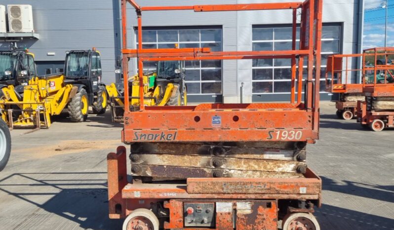 Snorkel S1930 Manlifts For Auction: Leeds, UK – 30th April, 1st, 2nd & 3rd May 25 full