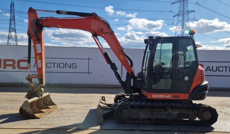 2019 Kubota KX080-4A 6 Ton+ Excavators For Auction: Leeds, UK – 30th April, 1st, 2nd & 3rd May 25 full