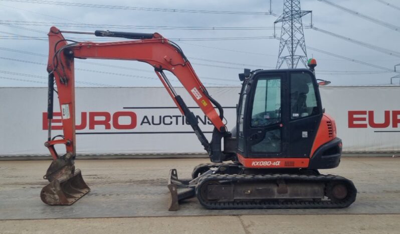 2018 Kubota KX080-4A 6 Ton+ Excavators For Auction: Leeds, UK – 30th April, 1st, 2nd & 3rd May 25 full