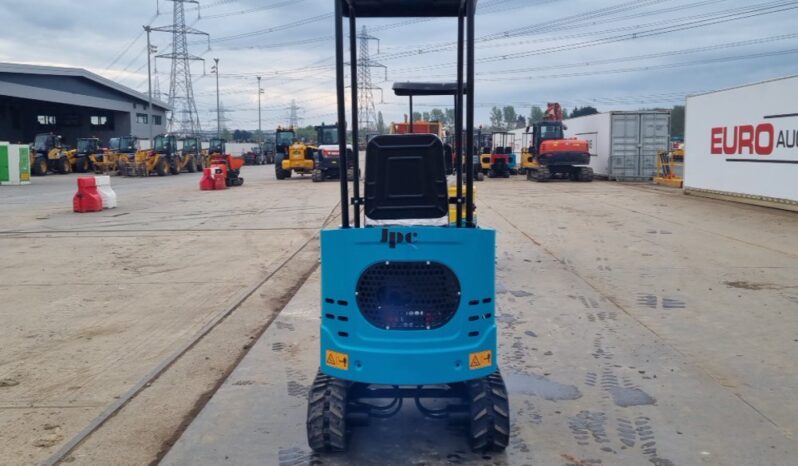 Unused 2024 JPC KV12 Micro Excavators For Auction: Leeds, UK – 30th April, 1st, 2nd & 3rd May 25 full