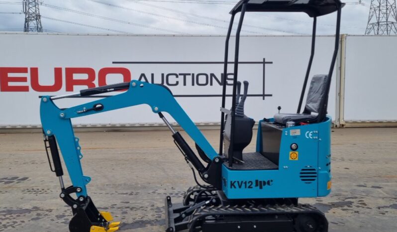 Unused 2024 JPC KV12 Micro Excavators For Auction: Leeds, UK – 30th April, 1st, 2nd & 3rd May 25 full