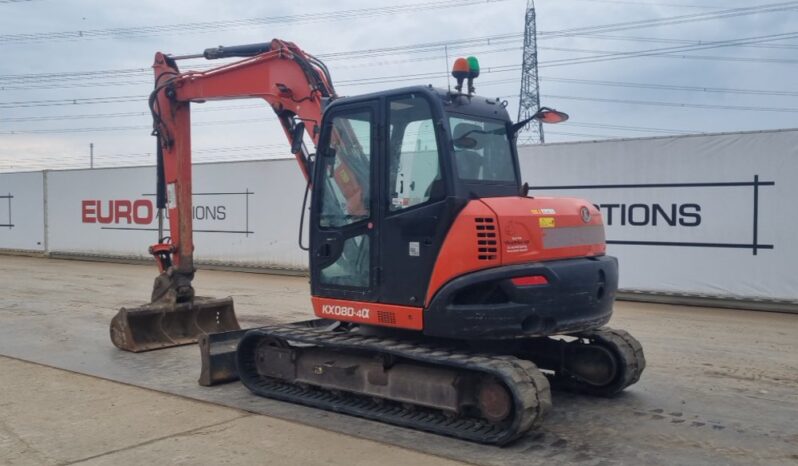 2018 Kubota KX080-4A 6 Ton+ Excavators For Auction: Leeds, UK – 30th April, 1st, 2nd & 3rd May 25 full