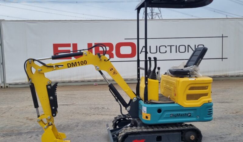 Unused 2024 DigMaster DM100 Micro Excavators For Auction: Leeds, UK – 30th April, 1st, 2nd & 3rd May 25 full