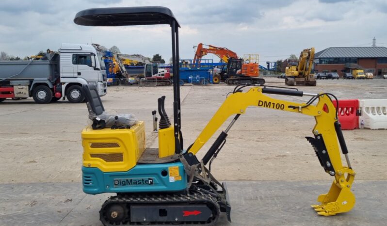 Unused 2024 DigMaster DM100 Micro Excavators For Auction: Leeds, UK – 30th April, 1st, 2nd & 3rd May 25 full