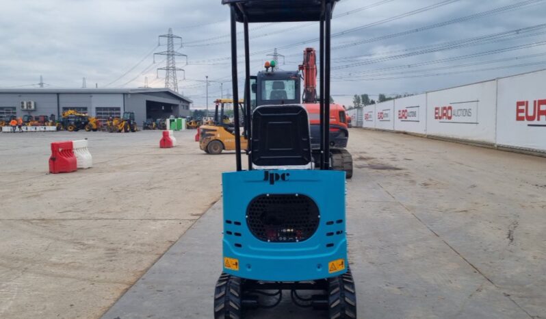 Unused 2025 JPC KV12 Micro Excavators For Auction: Leeds, UK – 30th April, 1st, 2nd & 3rd May 25 full