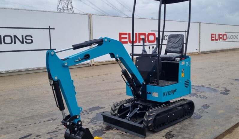 Unused 2024 JPC KV12 Micro Excavators For Auction: Leeds, UK – 30th April, 1st, 2nd & 3rd May 25