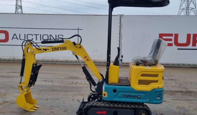 Unused 2024 DigMaster DM100 Micro Excavators For Auction: Leeds, UK – 30th April, 1st, 2nd & 3rd May 25 full