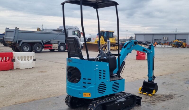 Unused 2025 JPC KV12 Micro Excavators For Auction: Leeds, UK – 30th April, 1st, 2nd & 3rd May 25 full