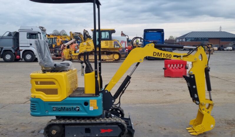Unused 2024 DigMaster DM100 Micro Excavators For Auction: Leeds, UK – 30th April, 1st, 2nd & 3rd May 25 full