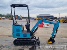 Unused 2024 JPC KV12 Micro Excavators For Auction: Leeds, UK – 30th April, 1st, 2nd & 3rd May 25 full