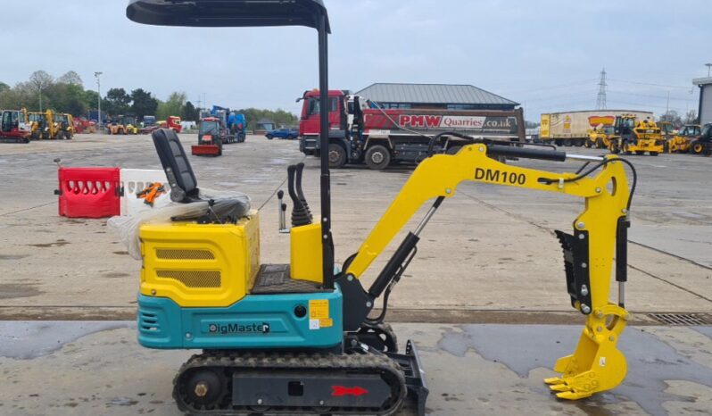 Unused 2024 DigMaster DM100 Micro Excavators For Auction: Leeds, UK – 30th April, 1st, 2nd & 3rd May 25 full