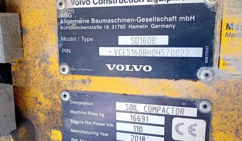 Volvo SD160B Roller 2018 full