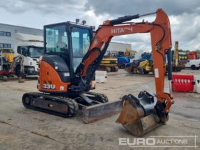 2024 Hitachi ZX33U-6-CX Mini Excavators For Auction: Leeds, UK – 30th April, 1st, 2nd & 3rd May 25 full
