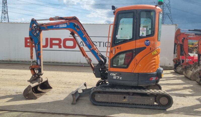 2019 Doosan DX27Z Mini Excavators For Auction: Leeds, UK – 30th April, 1st, 2nd & 3rd May 25 full