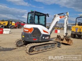 2023 Bobcat E55z Mini Excavators For Auction: Leeds, UK – 30th April, 1st, 2nd & 3rd May 25 full