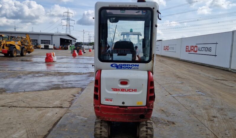 2021 Takeuchi TB216 Mini Excavators For Auction: Leeds, UK – 30th April, 1st, 2nd & 3rd May 25 full
