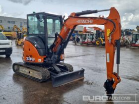 2023 Hitachi ZX33U-6-CLR Mini Excavators For Auction: Leeds, UK – 30th April, 1st, 2nd & 3rd May 25 full