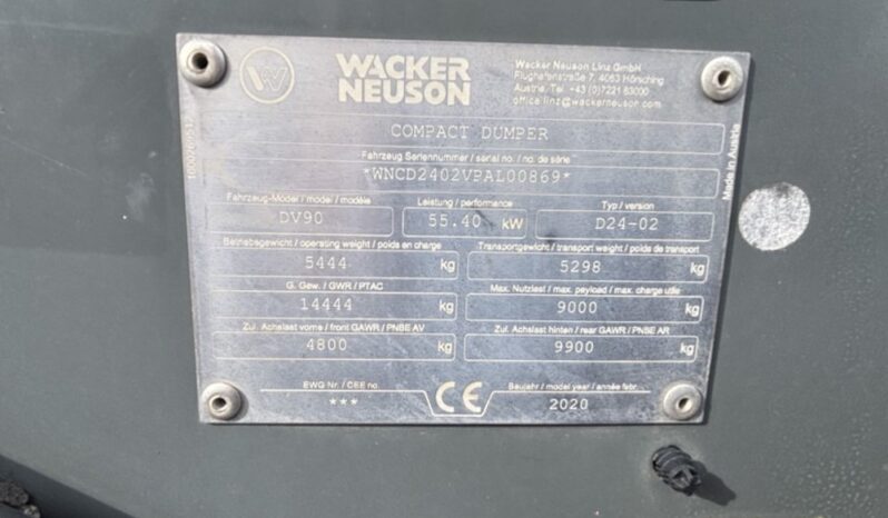 Wacker Neuson DV90 Site Dumpers For Auction: Dromore, NI – 16th & 17th May 2025 For Auction on 2025-05-16 full