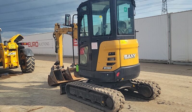 2023 Sany SY26U Mini Excavators For Auction: Leeds, UK – 30th April, 1st, 2nd & 3rd May 25 full