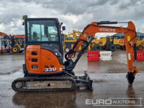 2023 Hitachi ZX33U-6-CLR Mini Excavators For Auction: Leeds, UK – 30th April, 1st, 2nd & 3rd May 25 full