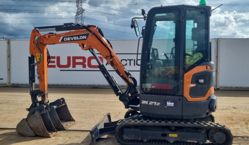 2024 Doosan DX27Z-7 Mini Excavators For Auction: Leeds, UK – 30th April, 1st, 2nd & 3rd May 25 full