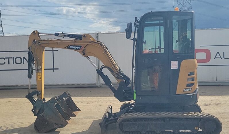 2023 Sany SY26U Mini Excavators For Auction: Leeds, UK – 30th April, 1st, 2nd & 3rd May 25 full