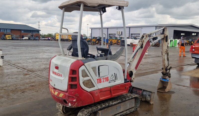 2017 Takeuchi TB216 Mini Excavators For Auction: Leeds, UK – 30th April, 1st, 2nd & 3rd May 25 full