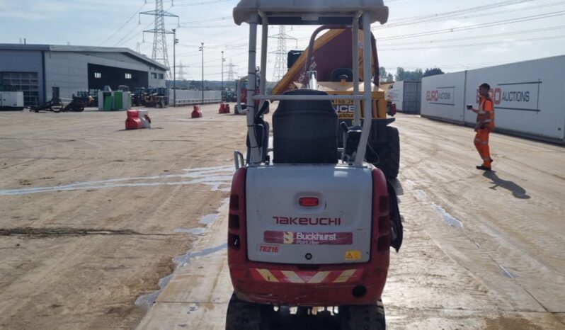 2018 Takeuchi TB216 Mini Excavators For Auction: Leeds, UK – 30th April, 1st, 2nd & 3rd May 25 full